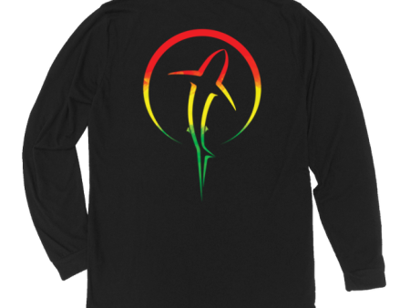 Shark Zen Long Sleeve T-Shirt [Reggae   Back] Fashion