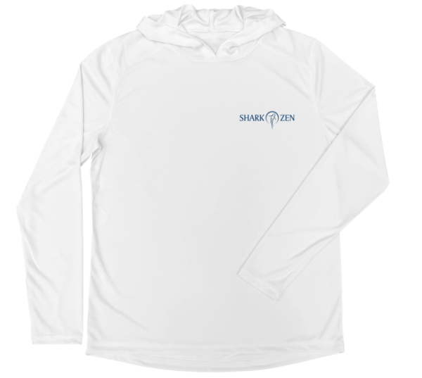 Shark Zen Performance Hoodie (Back   White) Supply