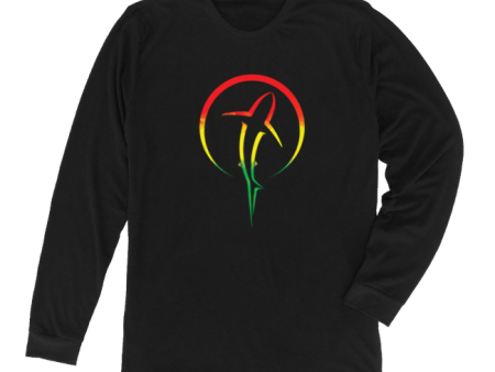 Shark Zen Long Sleeve T-Shirt [Reggae   Front] Fashion