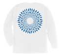 Great White Shark Mandala Long Sleeve T-Shirt on Sale