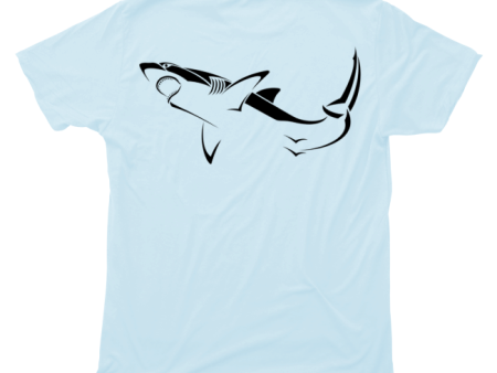 Great White Shark T-Shirt Build-A-Shirt (Back   LB) on Sale