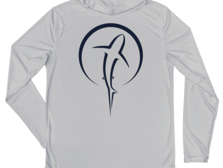 Shark Zen Performance Hoodie (Back   Pearl Grey) Cheap