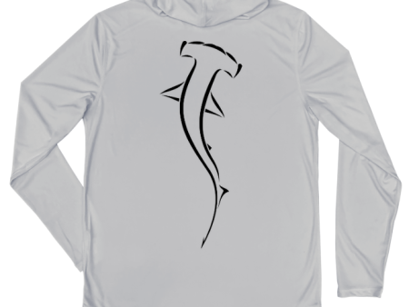 Hammerhead Performance Hoodie (Back   Pearl Grey) Online