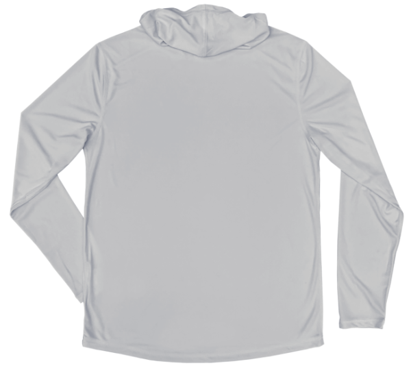 Bluefin Tuna Performance Hoodie (Front   Pearl Grey) Cheap