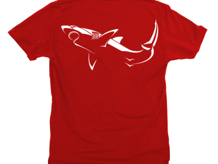 Great White Shark T-Shirt Build-A-Shirt (Back   RE) For Cheap