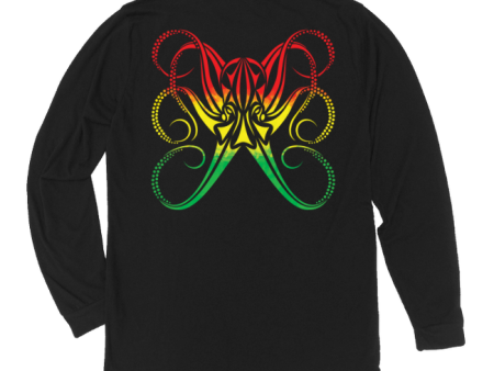 Octopus Long Sleeve T-Shirt [Reggae] For Discount