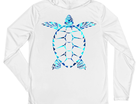 Loggerhead Sea Turtle Performance Hoodie (Water Camo) Supply