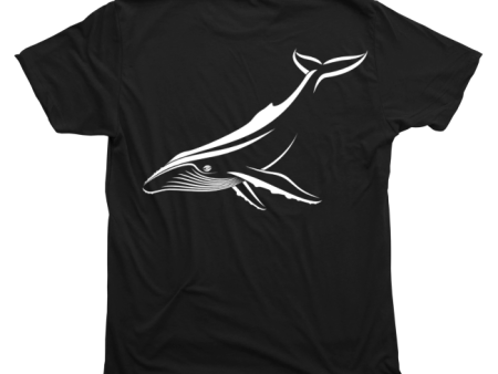 Humpback Whale T-Shirt Build-A-Shirt (Back   BL) Fashion