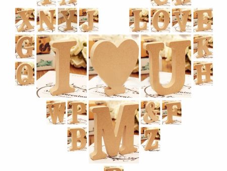 Wooden Alphabet Craft Letter Plaque Wall Hanging Wedding Nursery Decor D For Discount