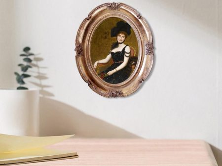 Resin Photo Frame Oval Antique Frames for Wedding Gifts Home Decor 4x6 Inch Sale