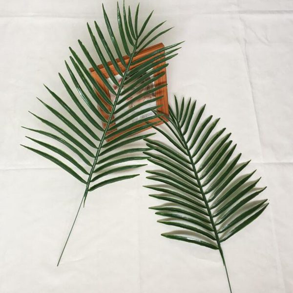 12Pcs Artificial Plastic Cycas Leaves Home Garden Decor Photography Props For Cheap