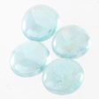 100Pcs Glass Marble Beads Vase Fillers Decor Mixed Color Transparent Ocean Blue on Sale