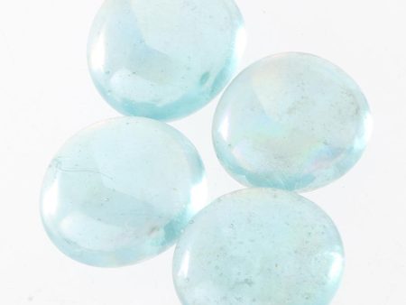 100Pcs Glass Marble Beads Vase Fillers Decor Mixed Color Transparent Ocean Blue on Sale