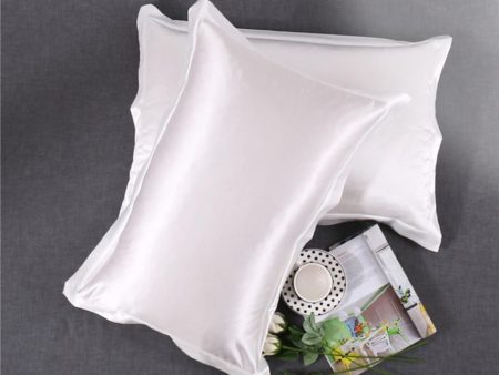 100% Mulberrry Silk Pillowcase King - Size 19x29 - Pillow Case White  Supply