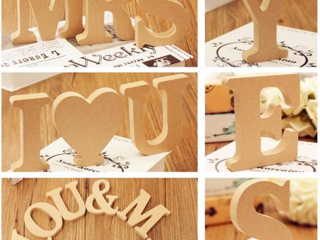 Wooden Alphabet Craft Letter Plaque Wall Hanging Wedding Nursery Decor A Online