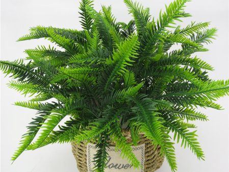 Artificial Green Leaves Grass Bunch Foliage Boisai Tabletop Decor Type A Sale