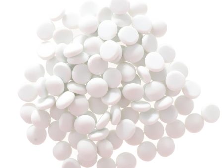 100Pcs Flat Glass Marble Pebbles Vase Fillers Decor Mixed Color Cream White on Sale