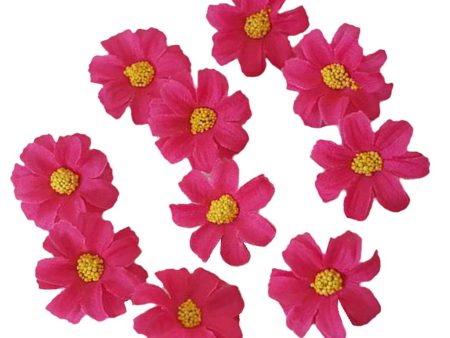 10 Pieces Artificial Flowers Rose Red For Sale