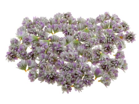 100pcs Artificial Silk Daisy Flower Heads Wedding Garden Decor Light Purple Sale