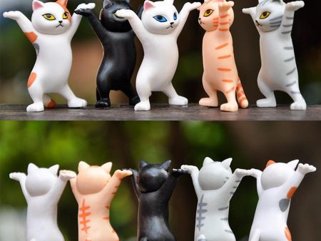 5 Pcs Cat Carrying Coffin Bracket Memorial Christmas Tree Decor Desktop Gift Online Sale