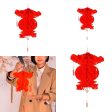 10x Hanging Chinese Red Paper Lantern For New Year Festival Decoration D on Sale